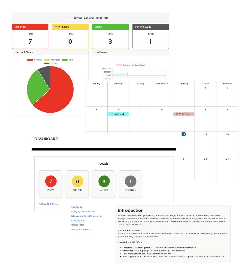 Walter CRM Dashboard